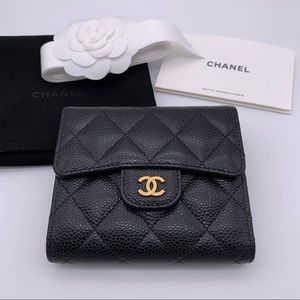 CHANEL Classic Black Small Flap Wallet